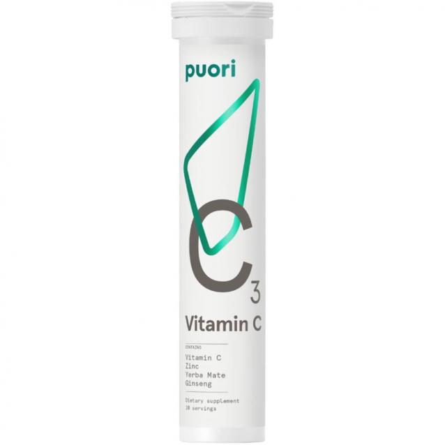 Puori C3 Natural Effervescent Vitamin C Drink 20 Tablets