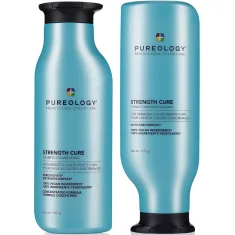Pureology Strength Cure Shampoo And Conditioner Duo 2 x 266ml Pureology Strength Cure Shampoo And Conditioner Duo 2 x 266ml