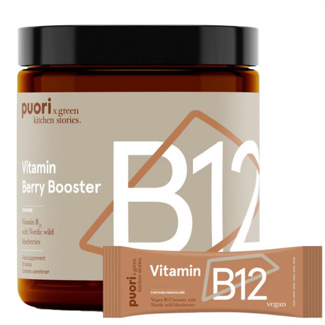 Puori Vitamin B12 Berry Booster 20 Sticks