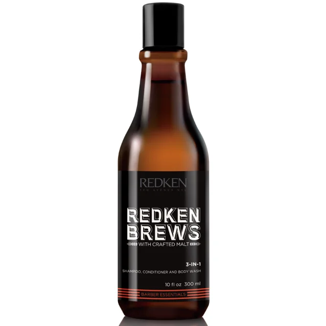 Redken Brews Men's 3 In 1 Shampoo 300ml Redken Brews Men's 3 In 1 Shampoo 300ml