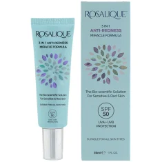 Rosalique 3 In 1 Anti Redness Miracle Formula SPF50 30ml Rosalique 3 In 1 Anti Redness Miracle Formula SPF50 30ml