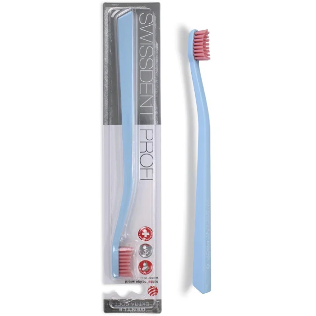 Swissdent Profi Gentle Toothbrush Light Blue And Pink Swissdent Profi Gentle Toothbrush Light Blue And Pink