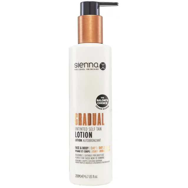 Sienna X Gradual Untinted Self Tan Lotion 200ml Sienna X Gradual Untinted Self Tan Lotion 200ml