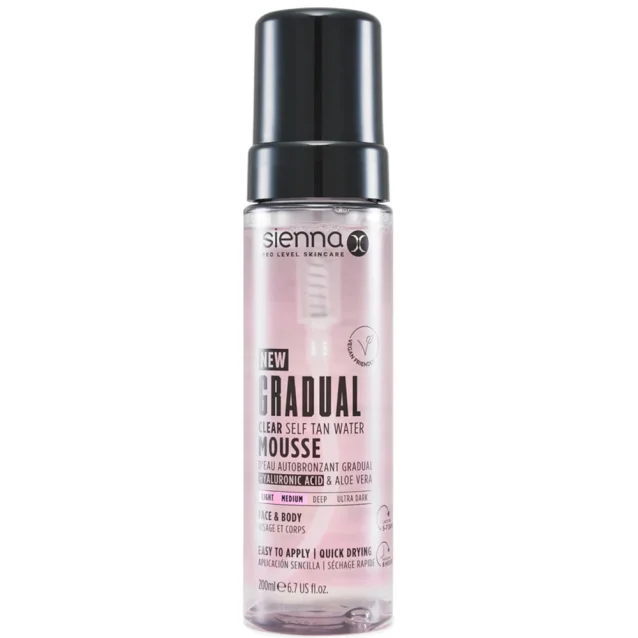 Sienna X Gradual Clear Self Tan Water Mousse 200ml Sienna X Gradual Clear Self Tan Water Mousse 200ml