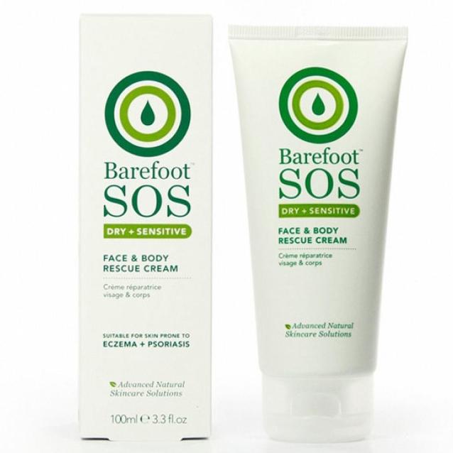 Barefoot SOS Dry And Sensitive Face And Body Rescue Cream 100ml Barefoot SOS Dry And Sensitive Face And Body Rescue Cream 100ml