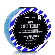 Spongelle Men's Super Pedi Buffer Verbena Absolute 85g Spongelle Men's Super Pedi Buffer Verbena Absolute 85g