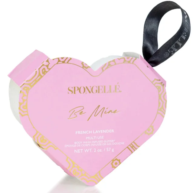 Spongelle Be Mine Body Wash Infused Heart Buffer French Lavender Spongelle Be Mine Body Wash Infused Heart Buffer French Lavender
