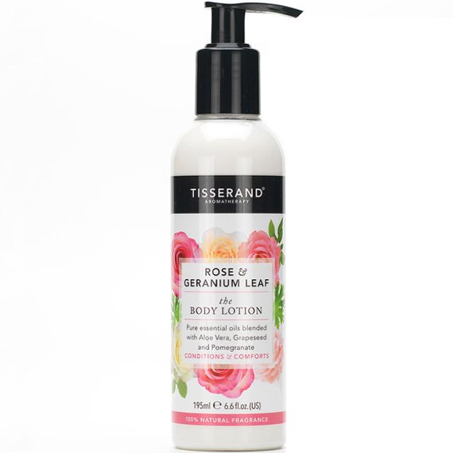 Tisserand Rose And Geranium Leaf Body Lotion 195ml Tisserand Rose And Geranium Leaf Body Lotion 195ml