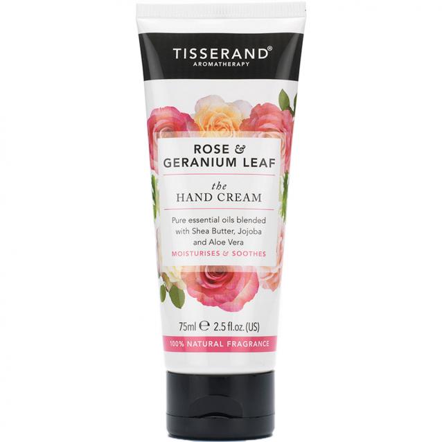 Tisserand Rose And Geranium Leaf Hand Cream 75ml