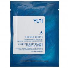 Yuni Natural Biodegradable Shower Sheet Body Wipe With Peppermint And Citrus