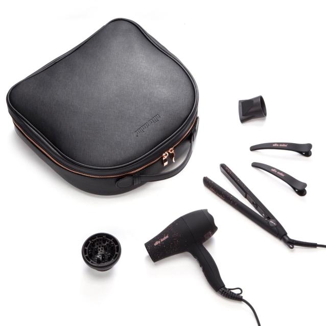 Alfa Italia Viaggio Travel Hair Dryer And Styler Set Rose Gold