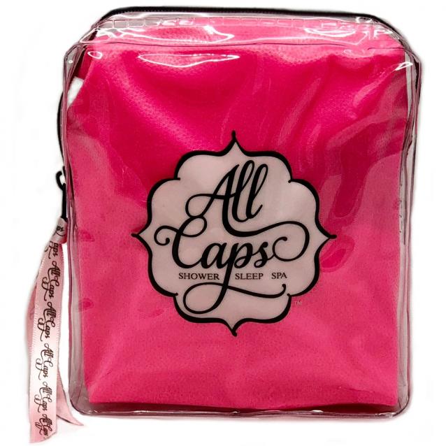 All Caps Hair Shower Sleep Spa Cap Neom Pink