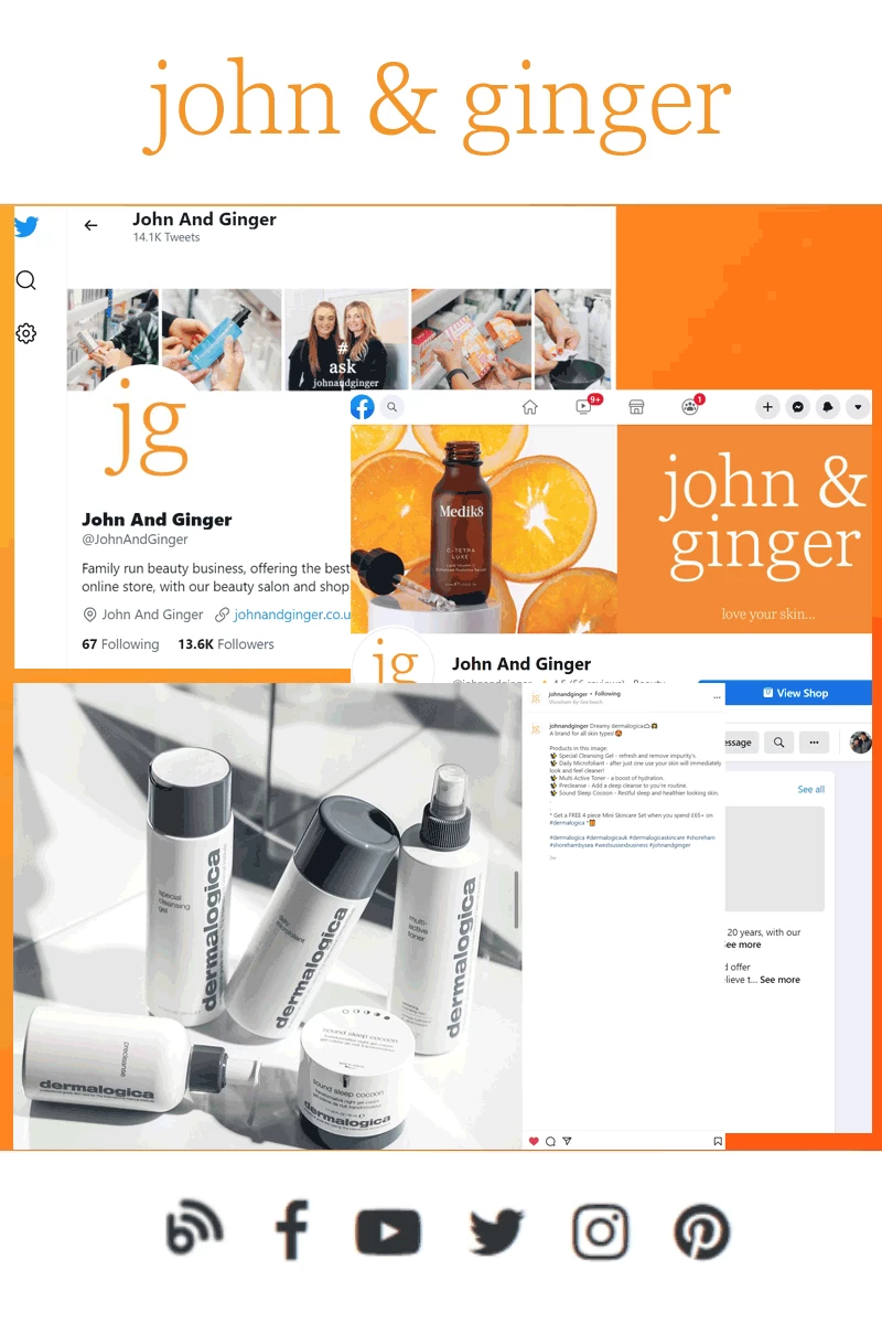 john and ginger ambassador programme on social media